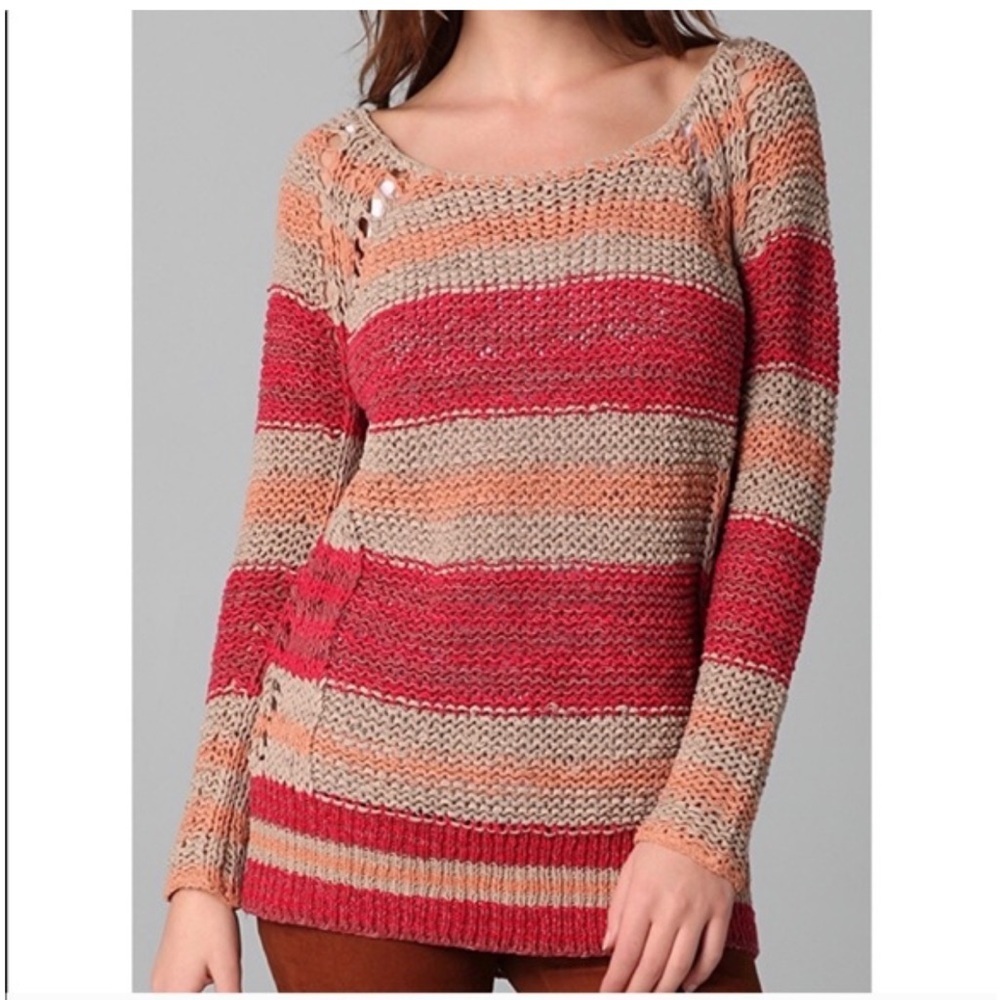 Free People Desert Moon Crotchet Sweater Size XS